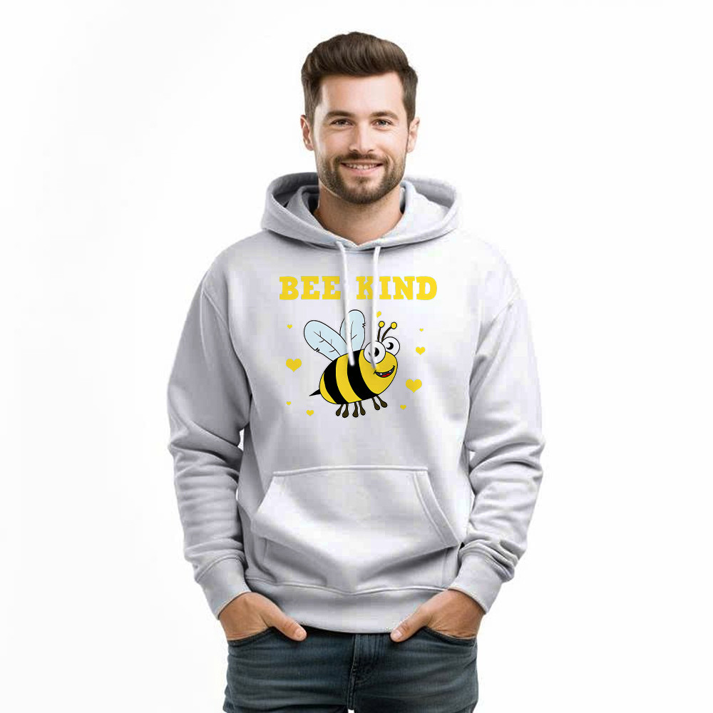 Bee Kind Hoodie Cute Bumble Bee Bekind Clothing Birthday Gift For Male Friend
