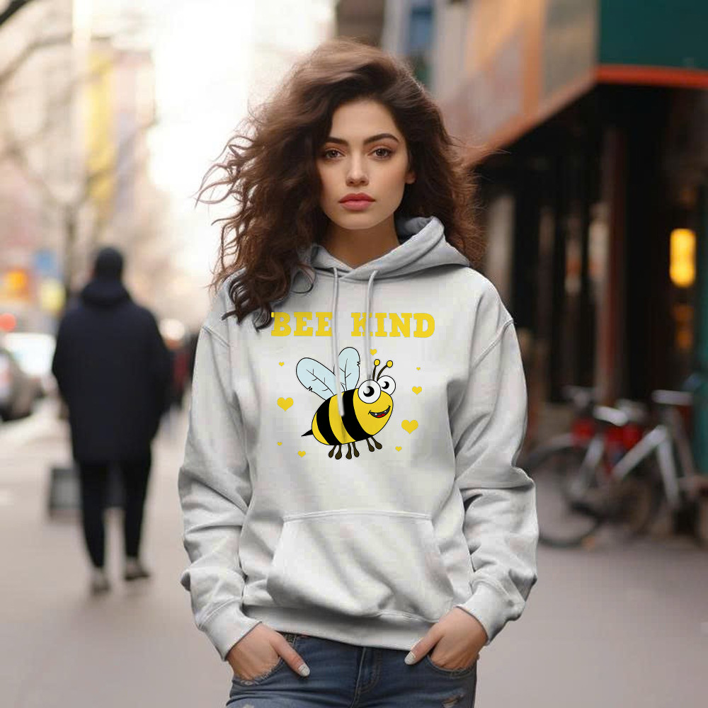 Bee Kind Hoodie Cute Bumble Bee Bekind Clothing Birthday Gift For Male Friend