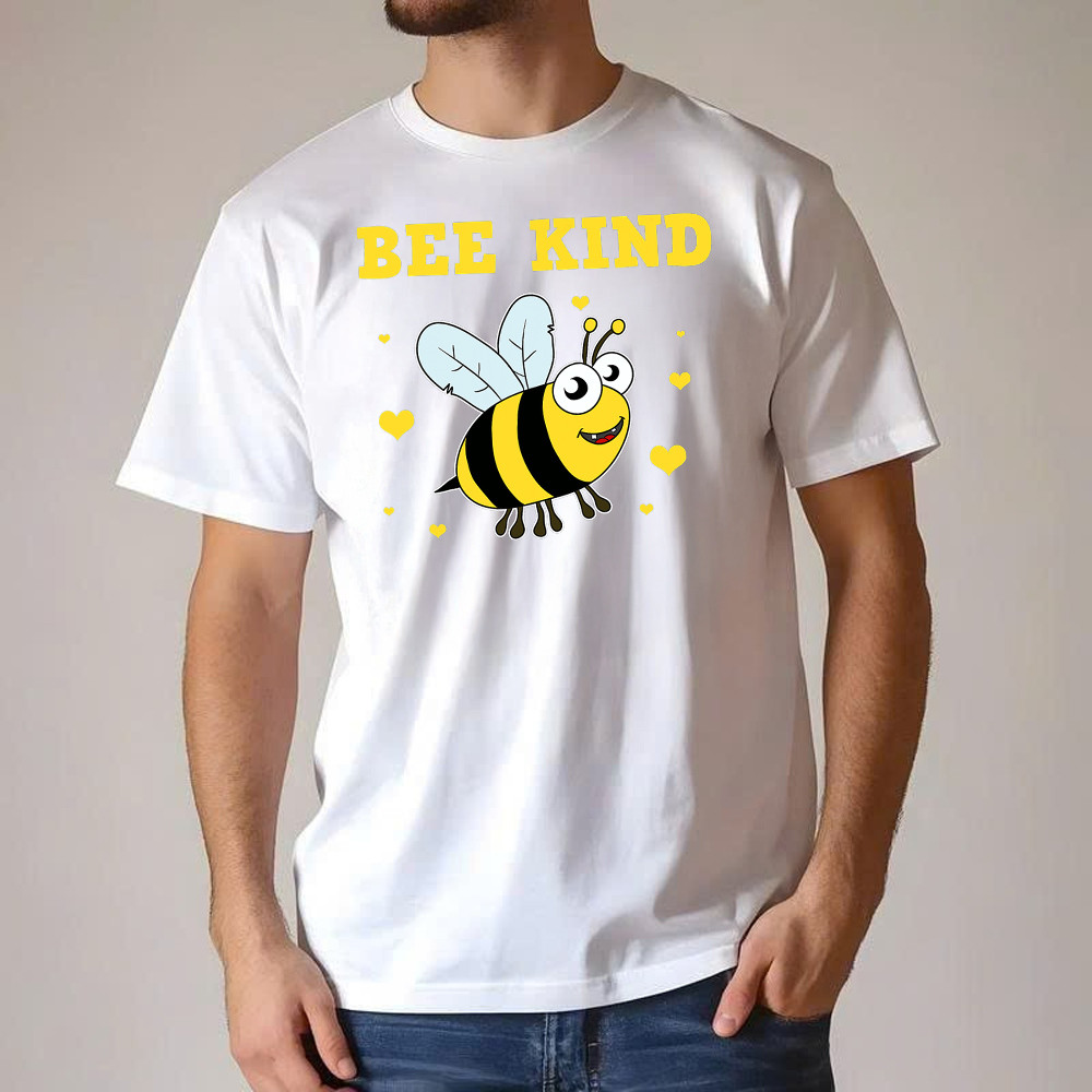 Bee Kind T-Shirt Cute Bumble Bee Bekind Clothing Birthday Gift For Male Friend