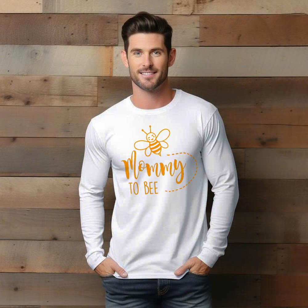 Mommy To Be Shirt Bee Graphic Funny Long Sleeve Shirt Unique Gifts For New Moms